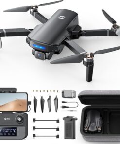 Holy Stone GPS Drone with 4K UHD Camera for Adults Beginner; HS360S 249g Foldable FPV RC Quadcopter with 10000 Feet Control Range, Brushless Motor, Follow Me, Smart Return Home, 5G Transmission
