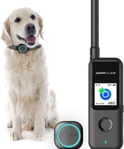 Dog GPS Tracker 2, GPS Pet Tracker Without Monthly Fee or Subscription, Real-Time Dog Collar Tracking Device Without Cell Signal, Pro Black