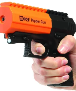 Mace Pepper Gun 2.0 Reloadable Power Stream Spray w/ LED Strobe