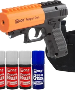 Mace LED Pepper Gun 2.0 Power Stream Spray Bundle Pack