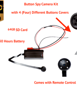 Shirt Button Spy Full HD Camera DVR with Audio