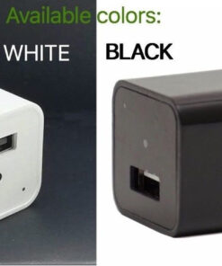 iPhone Wall AC USB Charger Hidden Spy Nanny Cover Full HD Camera DVR White Black