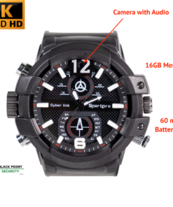 1296P Best 2K Resolution Hidden Spy Watch DVR Camera 16GB Audio Recording